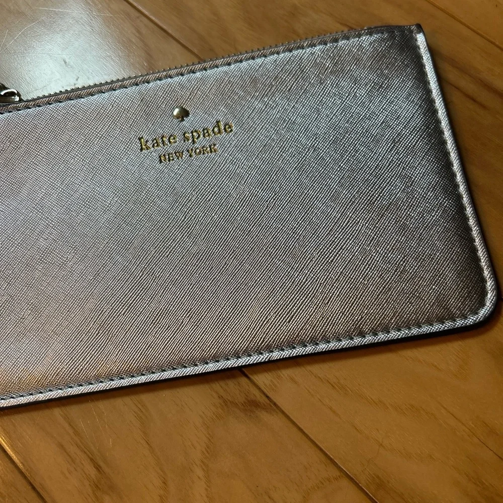 Kate Spade Silver Wristlet Wristlet